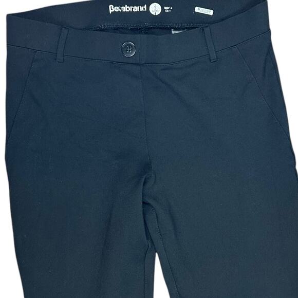 Betabrand Classic Dress Pant Yoga Pant Black Stretch Mid Rise Small Long Tall - Picture 6 of 11